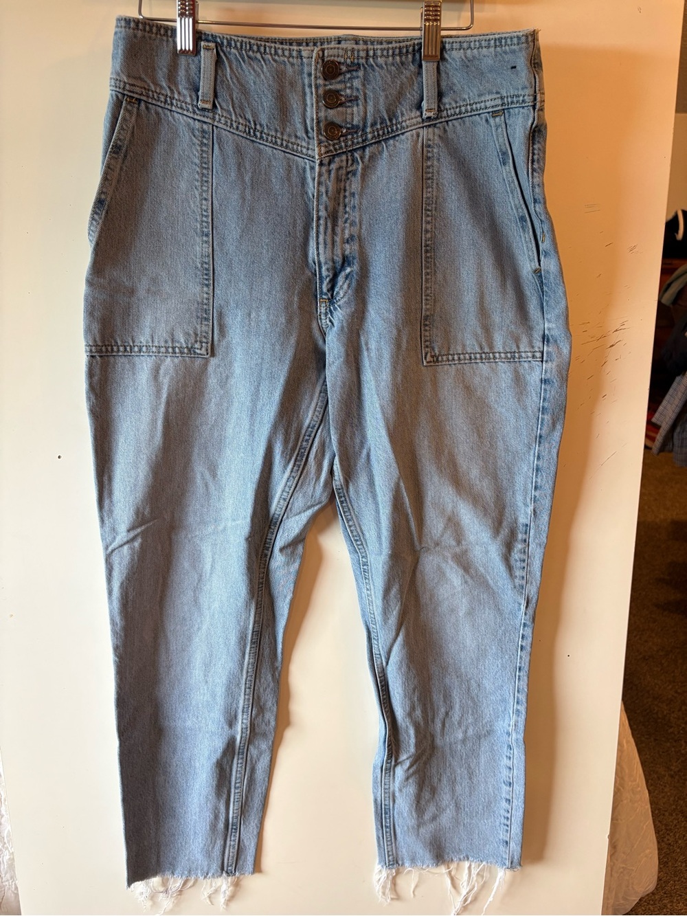 Abercrombie & Fitch Light Blue Women's Relaxed Jeans